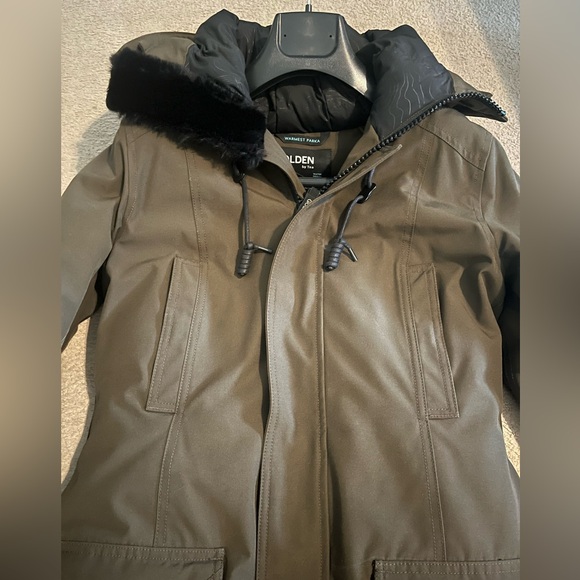 TNA Golden water proof parka in army green. Brand new without tags. - Picture 2 of 4